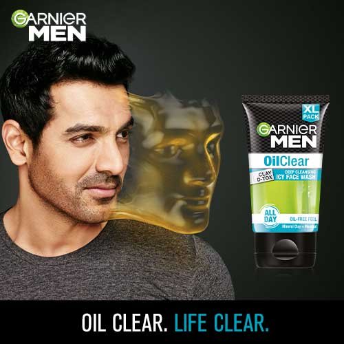 Get Oil Free Skin with Garnier Men Facewash